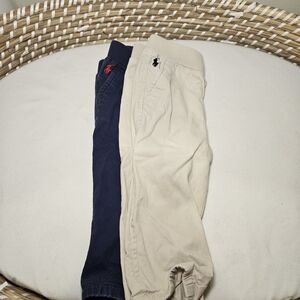 Ralph Lauren Kids' Navy and Beige Casual Pants